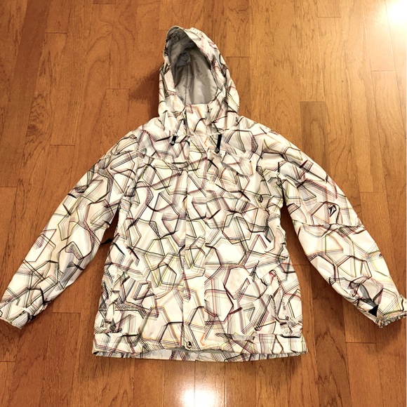Volcom Women’s Snowboarding Jacket with Hood Size Medium - Picture 1 of 8
